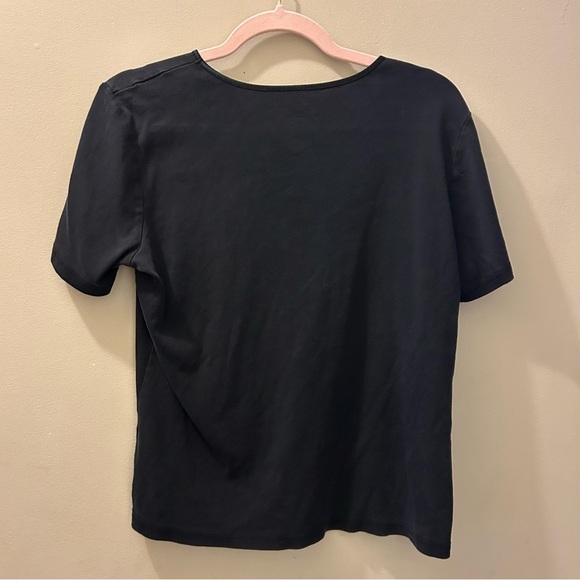 Christopher & Banks Classic Black T-Shirt - Picture 2 of 7